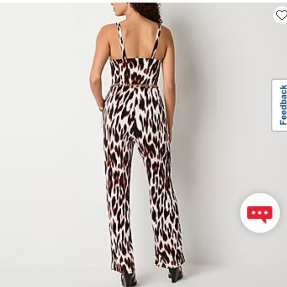 Animal Print Sleeveless Jumpsuit - Picture 5 of 11